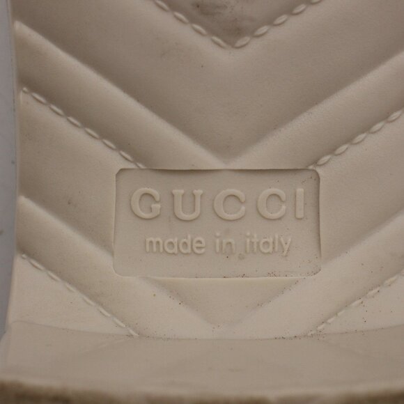 Gucci Platform 20/60mm Women's Size EU 41 Rubber Slide Sandals White Italy - Picture 10 of 11